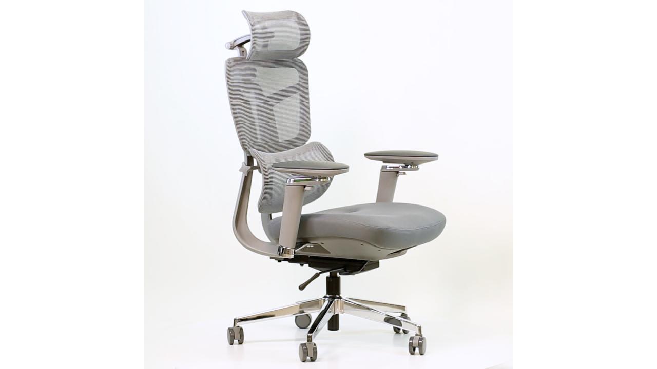 ᐈ Ергономічне крісло Mealux S4 Air Fabric Grey (HF-S4 F/G) купити